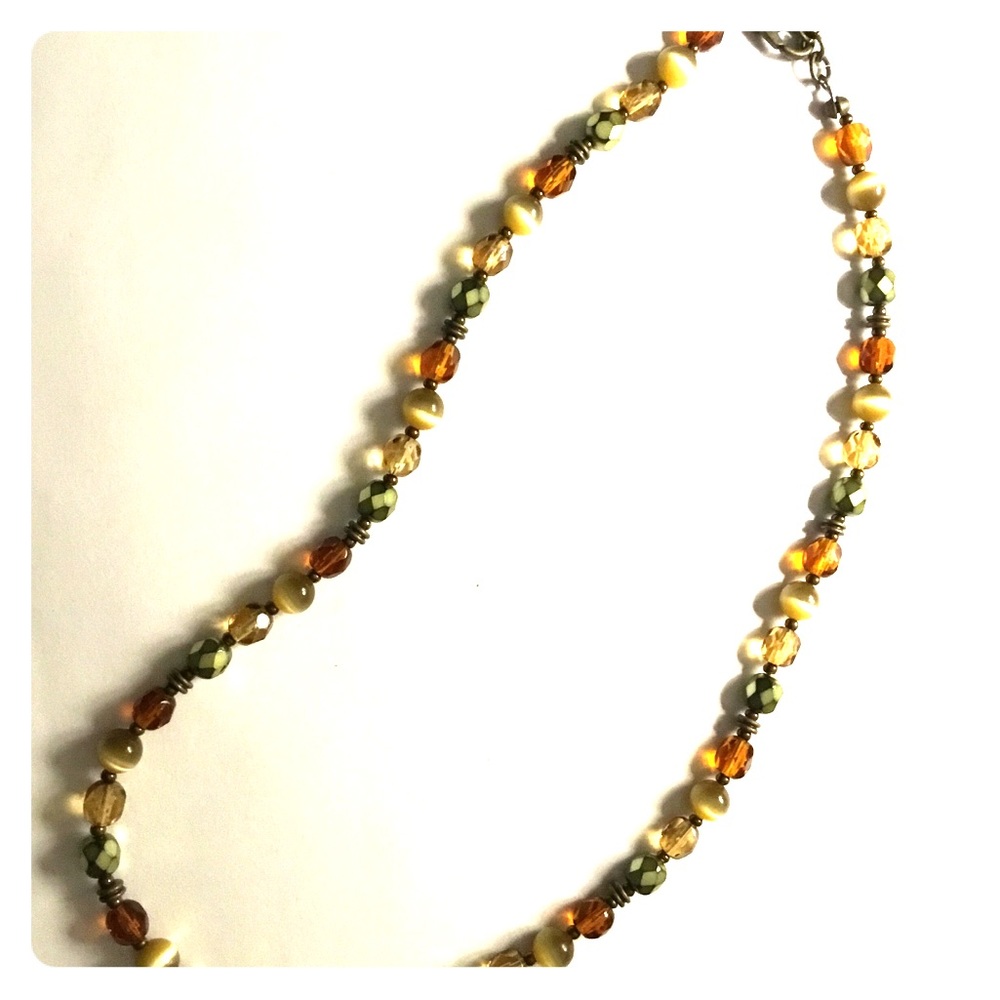 ⚜️Vintage Faceted Bead Necklace Crystals ⚜️
